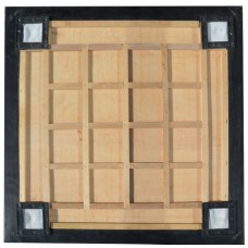 Carromboard Tournam.Naturel vierkant 89x89cm.