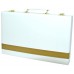 Backgammon 38 cm Wit m.gouden bies Backgammon 38 cm Wit m.gouden bies