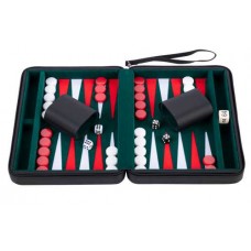 Backgammon met rits 9 inch Zwart