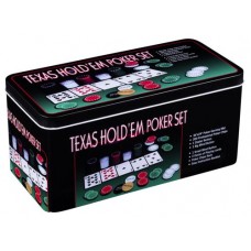 Poker-set Texas Hold'em Blik 200 chips/k.