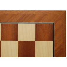 Schaakbord Sapeli/Ahorn diag.V.50mm.48cm