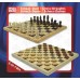 Schaak-Dam-Set hout bedrukt 29x29 cm.HOT Schaak-Dam-Set hout bedrukt 29x29 cm.HOT