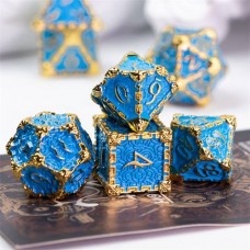 Dobbelstenenset Metaal Dolk Blauw Goud
* verwacht week 40 *