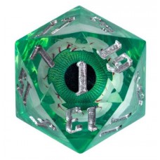 Dobbelst.Set Oog Liquid Groen Tin doosje