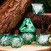 Dobbelst.Set Oog Liquid Groen Tin doosje