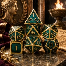 Dobbelst.Set Metaal Romeins Goud/Groen Tin doosje
* Levertijd onbekend * Dobbelst.Set Metaal Romeins Goud/Groen Tin doosje
* Levertijd onbekend *
