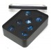 Dobbelst.Set Glas Shattered Blauw in tin doosje