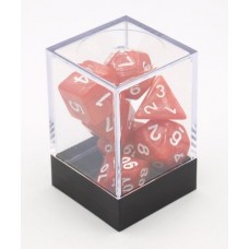 Dobbelstenen Rood Parelmoer 7 set Brick
