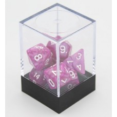 Dobbelstenen Roze Parelmoer 7 set Brick