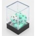 Dobbelstenen Wit/Mint 7 set Brick
* levertijd onbekend *