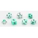 Dobbelstenen Wit/Mint 7 set Brick
* levertijd onbekend *