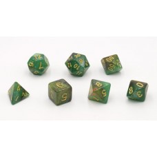 Dobbelstenen Stardust Groen/Amber 7set
* Levertijd onbekend *