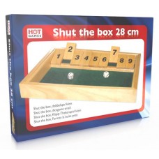 Shut the box dobbelspel klein 28x20x3cm.HOT