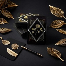 Speelkaarten Zwart Gouden Roos 100%
