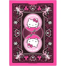 Pokerkaarten Bicycle- Hello Kitty zwart en roze