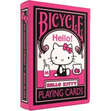 Pokerkaarten Bicycle- Hello Kitty zwart en roze