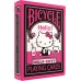 Pokerkaarten Bicycle- Hello Kitty zwart en roze