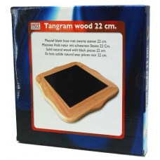 Tangram SolidWood blank,stenen zwa.22cm. Tangram SolidWood blank,stenen zwa.22cm.