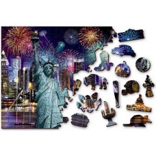 Wooden puzzle New York by night L 400 Wooden puzzle New York by night L 400