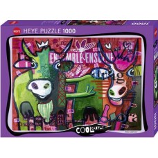 Puzzel Striped Cows 1000 Heye 29984 Puzzel Striped Cows 1000 Heye 29984