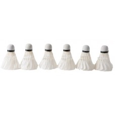 Badminton-Shuttles veren WIT 6 st.koker Badminton-Shuttles veren WIT 6 st.koker