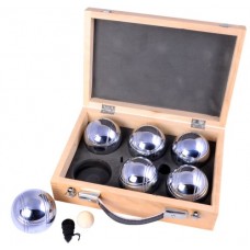 Jeu de boules-KIST HOUT m.6 ballen 720gr. Jeu de boules-KIST HOUT m.6 ballen 720gr.