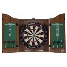 Dartkast bruin incl. dartbord en 2 sets 18gr darts Dartkast bruin incl. dartbord en 2 sets 18gr darts