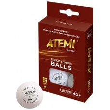 Tafeltennisbal ATEMI 1 ster wit/6 st.ds. Tafeltennisbal ATEMI 1 ster wit/6 st.ds.