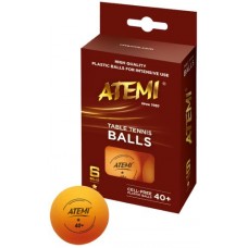 Tafeltennisbal ATEMI 1 ster oranje/6 st. Tafeltennisbal ATEMI 1 ster oranje/6 st.