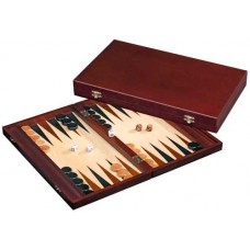 Backgammon cassette bruin hout 41x24x5 cm Backgammon cassette bruin hout 41x24x5 cm