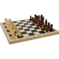 Schaak-Set hout bedrukt 29x29 cm Schaak-Set hout bedrukt 29x29 cm