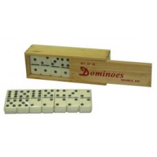 Domino dubbel 6 groot m.pen/wit st. kist Domino dubbel 6 groot m.pen/wit st. kist