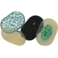 Go-Stenenset 16 mm.glas wit en zwart 160st. Go-Stenenset 16 mm.glas wit en zwart 160st.
