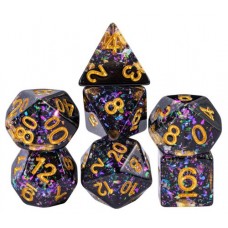 Dobbelst.Set Nebula 3 kl. Glitter brick Dobbelst.Set Nebula 3 kl. Glitter brick