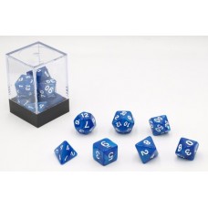 Dobbelstenen Blauw Parelmoer 7 set Brick Dobbelstenen Blauw Parelmoer 7 set Brick