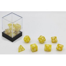 Dobbelstenen Goud Parelmoer 7 set Brick Dobbelstenen Goud Parelmoer 7 set Brick