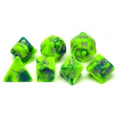 Dobbelstenen Jumbo Toxic Groen/Blauw 7 ass zak Dobbelstenen Jumbo Toxic Groen/Blauw 7 ass zak