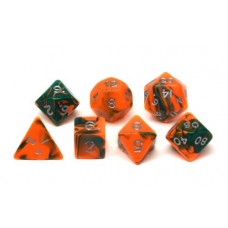 Dobbelstenen Jumbo Toxic Oranje/Groen 7 ass zak Dobbelstenen Jumbo Toxic Oranje/Groen 7 ass zak