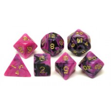 Dobbelstenen Jumbo Toxic Paars/Zwart 7 ass zak Dobbelstenen Jumbo Toxic Paars/Zwart 7 ass zak