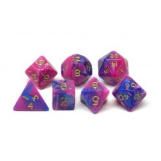 Dobbelstenen Jumbo Toxic Paars/Blauw 7 ass zak Dobbelstenen Jumbo Toxic Paars/Blauw 7 ass zak