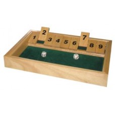 Shut the box dobbelsp.groot 34x24x3 cm.HOT Shut the box dobbelsp.groot 34x24x3 cm.HOT