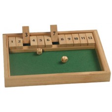 Shut the box dobbelsp.12 cijf.31x23x3cm.HOT Shut the box dobbelsp.12 cijf.31x23x3cm.HOT
