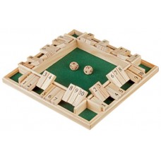 Shut the Box 4 spelers 10 cijfers 29x29cm. Shut the Box 4 spelers 10 cijfers 29x29cm.