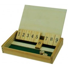 Shut the Box Mini hout13x8 cm.m.deksel HOT Shut the Box Mini hout13x8 cm.m.deksel HOT