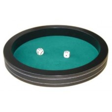 Dobbelpiste 28 cm.zw.MDF/gr.velours HOT