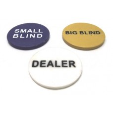 Poker dealer button set 3xkunsts 49x5mm. Poker dealer button set 3xkunsts 49x5mm.
