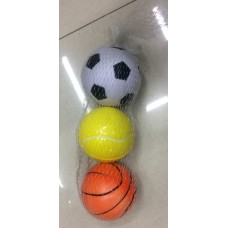 Softballen EVA 3 assorti verpakt in net Softballen EVA 3 assorti verpakt in net